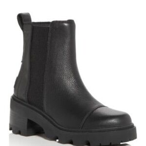 Sorel Joan Now Block Heel Chelsea Boot Black